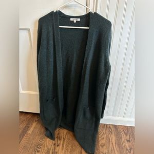 Madewell XS long cardigan - beautiful forest green